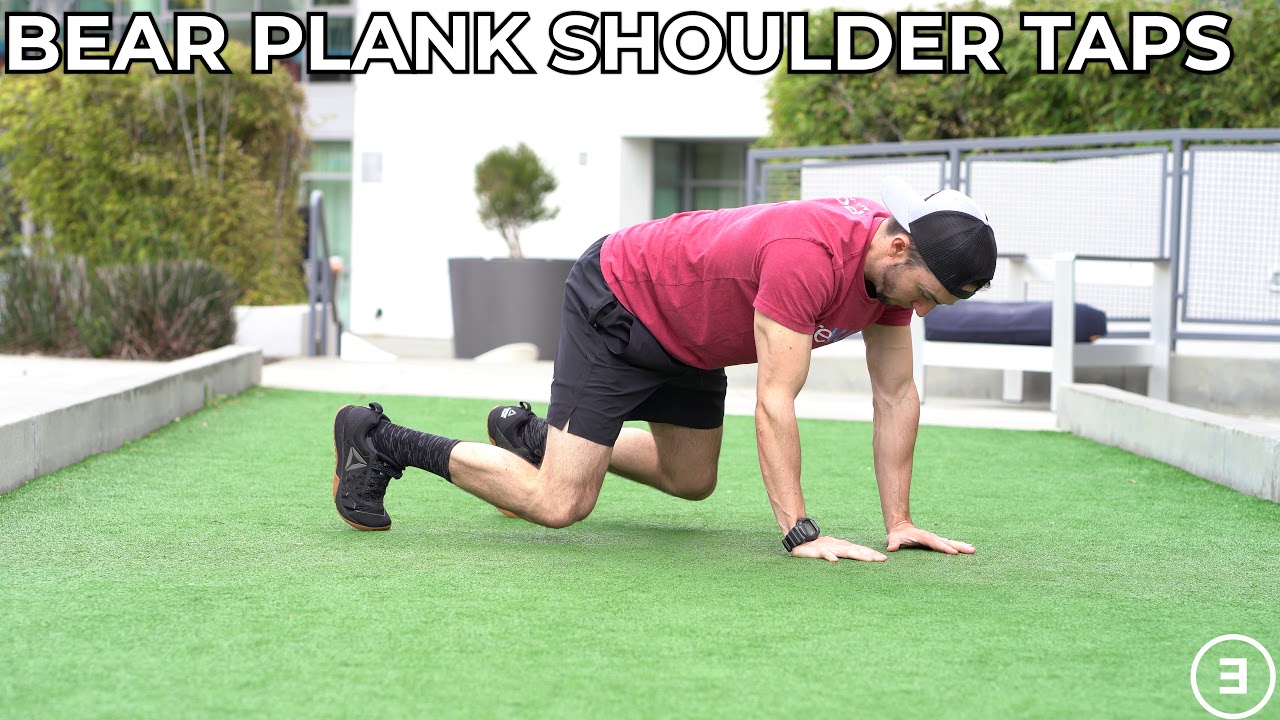 Bear Plank Shoulder Taps - YouTube