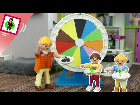 Playmobil Film "Glücksrad entscheidet was wir essen" Familie Jansen / Kinderfilm / Kinderserie