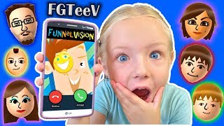 Calling FGTeeV - FUNnel Vision Family *OMG* They Answer!! Roblox Game (Skit)