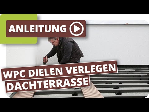 Dachterrassen Bodenbelag - WPC Terrassendielen von Planeo verlegen