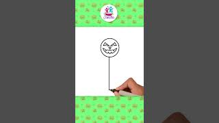 Como Desenhar de Doce de Abóbora 🎃🍭 #shorts #artefácil #howtodraw #chikiartbrazil