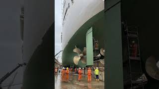 Cruise Ship Propeller Restoration Timelapse