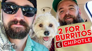 How to Get a Free Burrito at Chipotle - 2 for 1 Hack - Bogo Burritos - How We Order Vegan @ Chipotle