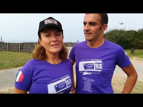 Pays basque : un couple d'Angloys au départ du marathon de New-York