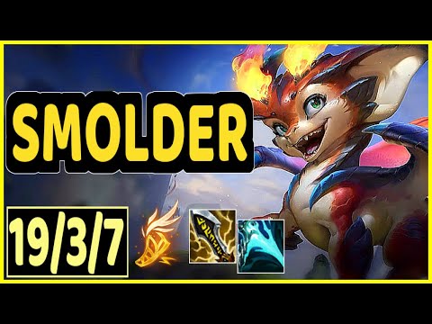 SMOLDER VS SENNA - 19/3/7 KDA ADC GAMEPLAY CHALLENGER I