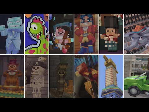 aWiibo - Minecraft: Walt Disney World DLC - All 20 Rides (Haunted Mansion, Pirates of the Caribbean & More!)