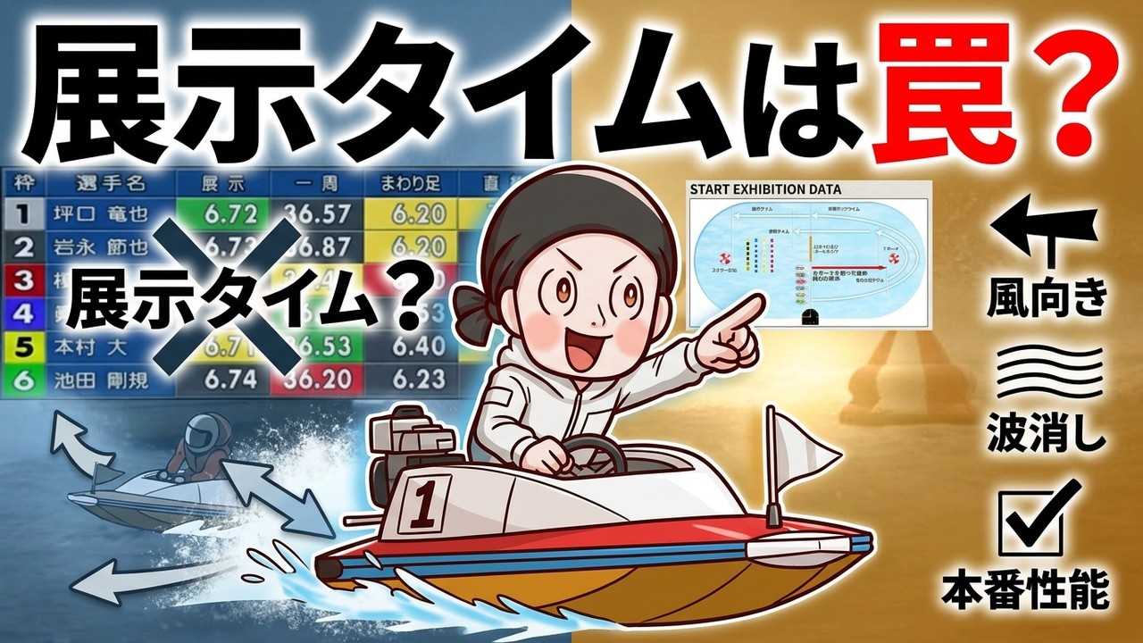 明日から使える展示タイムの判別法！知らないままだと外し続けます！【競艇 ボートレース 攻略】