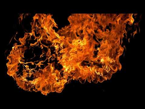 Fire and Flame Overlay 15 - Royalty Free Green Screen Footage