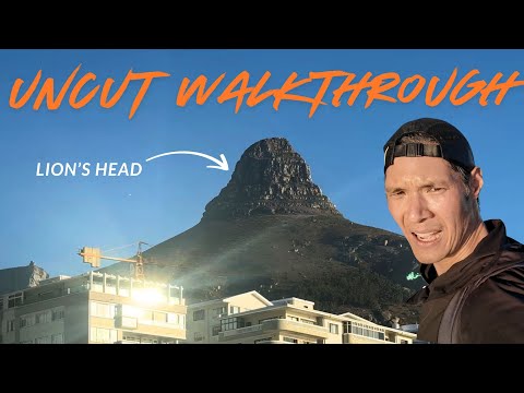 Lion’s Head Hike Cape Town  Uncut 4K Real Time in 40 Minutes