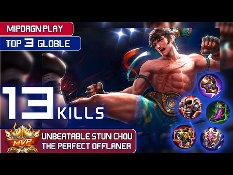 Tank Chou 896 Win Rate Build🔥🔥😾 |  Top Global Chou  mipdrgn - Mobile Legends
