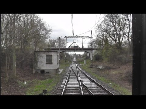 Odcinek Kutno - Łódź Kaliska z tyłu pociągu TLK Stoczniowiec
