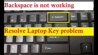 How to fix keyboard problem | Fix backspace button issue | Fix any keyboard button