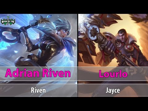 [ Adrian Riven ] Best Riven vs Best Jayce [ Lourlo ] Top -  Challenger Top 50 climb Tryhard
