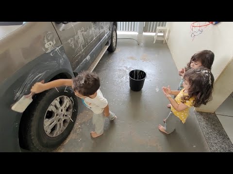 PINTAMOS O CARRO DO PAPAI