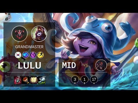 Lulu Mid vs Lucian - KR Grandmaster Patch 10.21