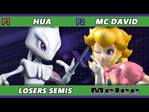 S@X 531 Losers Semis - MC David (Peach) Vs. Hua (Yoshi, Mewtwo) Smash Melee - SSBM