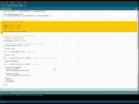Arduino - MIDI Controller part 2 - The Code