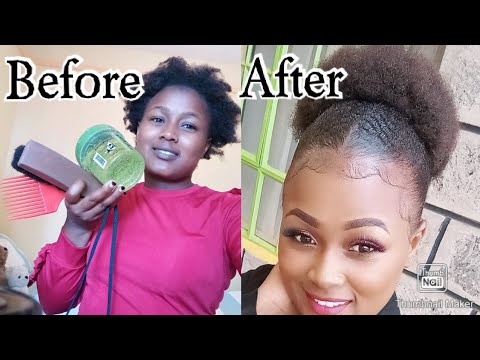 How to style natural hair using eco styler gel //4c...