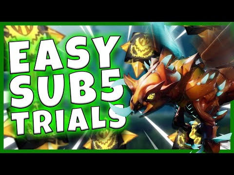 Dauntless Kharabak trials - EASIEST sub 5 build and guide