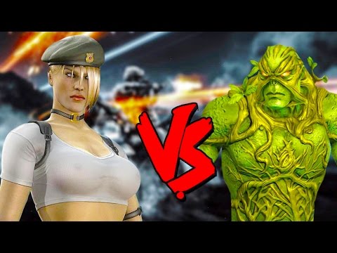 Sonya Blade Vs Swamp Thing Army - Epic Battle - Mortal Kombat Costume Skin Mod