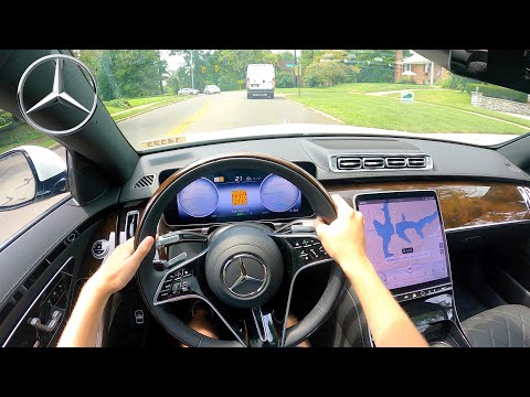 $115K LUXURY -- 2021 Mercedes-Benz S-Class S500 // POV Review & Test Drive (3D Binaural Audio)