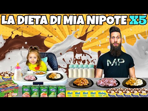 PROVO LA DIETA DI MIA NIPOTE X5 - (Esperimento Alimentare)
