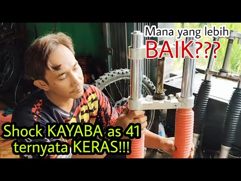 Review of Kayaba Shock Absorber with 41mm shaft vs. Original KLX with 33mm shaft