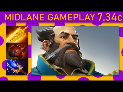 ✨Kunkka 76% Kill participation! Mid Gameplay - Dota 2 Top MMR