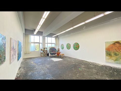 多摩美術大学 OPEN CAMPUS 2021-19　絵画北棟3F 油画専攻大学院大学オープンアトリエ
