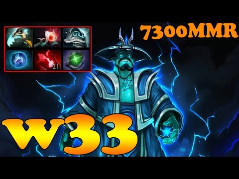Dota 2 - w33 7300 MMR Plays Storm Spirit Vol 4 - Ranked Match Gameplay!