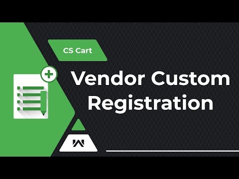 CS Cart Vendor Custom Registration