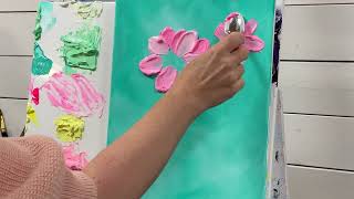 Painting FLOWERS With a SPOON 💐 tutorial