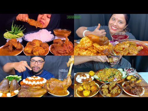 SPICY MUTTON  CURRY, SPICY EGG CURRY, MUTTON CHUSTA,CHICKEN CURRY, MUTTON FAT CURRY,EATING SHOW,FOOD