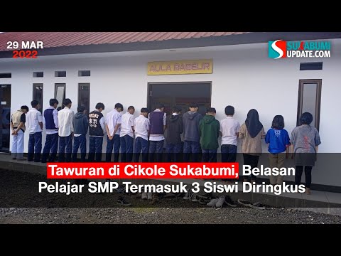 Tawuran di Cikole Sukabumi, Belasan Pelajar SMP Termasuk 3 Siswi Diringkus
