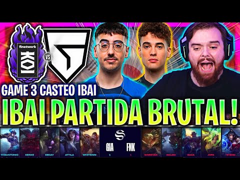 IBAI CASTEA PARTIDAZO BRUTAL! *PENTA?* | KOI vs GIANTS GAME 3 PLAYOFFS SUPERLIGA VERANO 2023 LVP