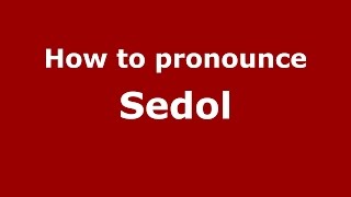 How to pronounce Sedol