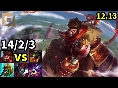 Wukong Top vs Renekton - KR Master | Patch 12.13