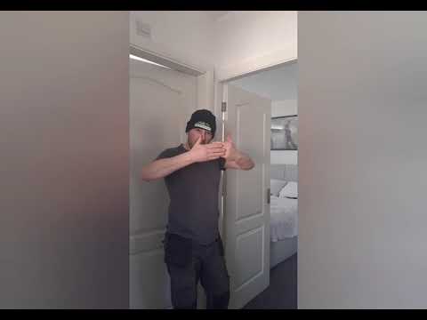 How to knock down an internal wall.