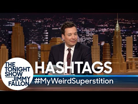ハッシュタグ#MyWeirdSuperstition