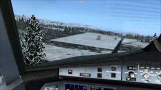 preview picture of video 'Insane FSX Airbus A321 Landing on Snowy Grass Strip in Luzern'