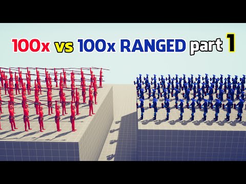 100x vs 100x RANGED TOURNAMENT Part 1 | Totally Accurate Battle Simulator - TABS BOX