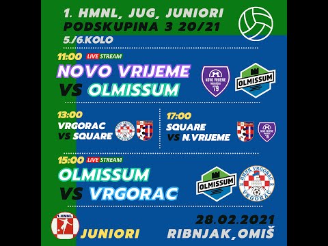 I. HMNL juniori  - Olmissum vs. Vrgorac