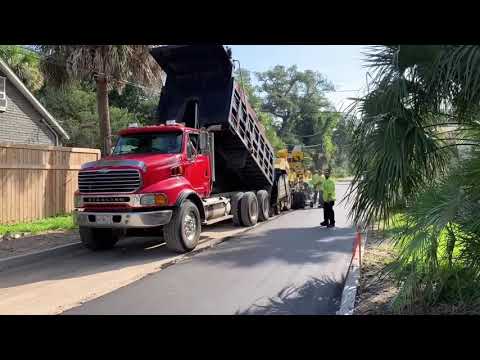 Time Lapse of Paving Historic Lincolnville Streets in St. Augustine