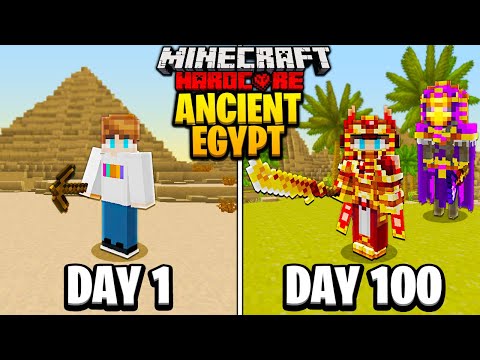 CoffeeFuelledGenius - I Survived 100 Days in ANCIENT EGYPT in Hardcore Minecraft...