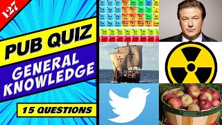 VIRTUAL PUB QUIZ 2021 || General Knowledge Quiz || 15 Trivia Questions Plus a Bonus!