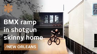 BMX rider builds around purpose: small home, big bike ramp