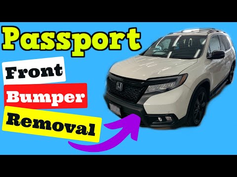 2018 2019 2020 Honda Passport How to Remove the Front Bumper Removal