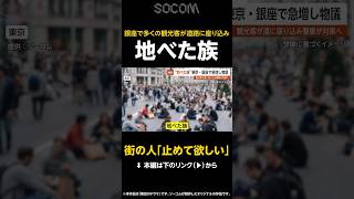 【街の人「止めて欲しい」】東京・銀座で「地べた族」急増し物議に…多く観光客が道路に座り込み警察が対策へ【GTA5】 #shorts