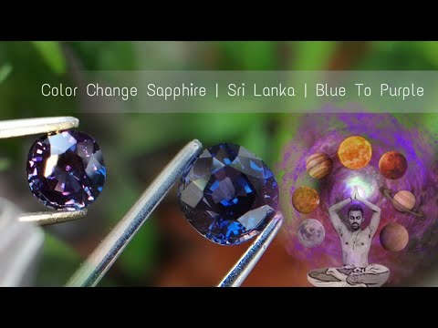 Blue To Purple ¦ Ceylon Rare Color Change Sapphire | Directly from the gemstones mining