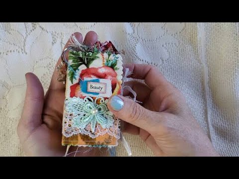 SOLD - Beauty Micro Mini Junk Journal by RoseByNameCo